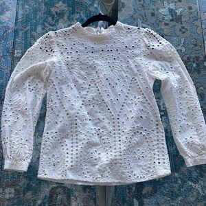 NWOT White lace top
